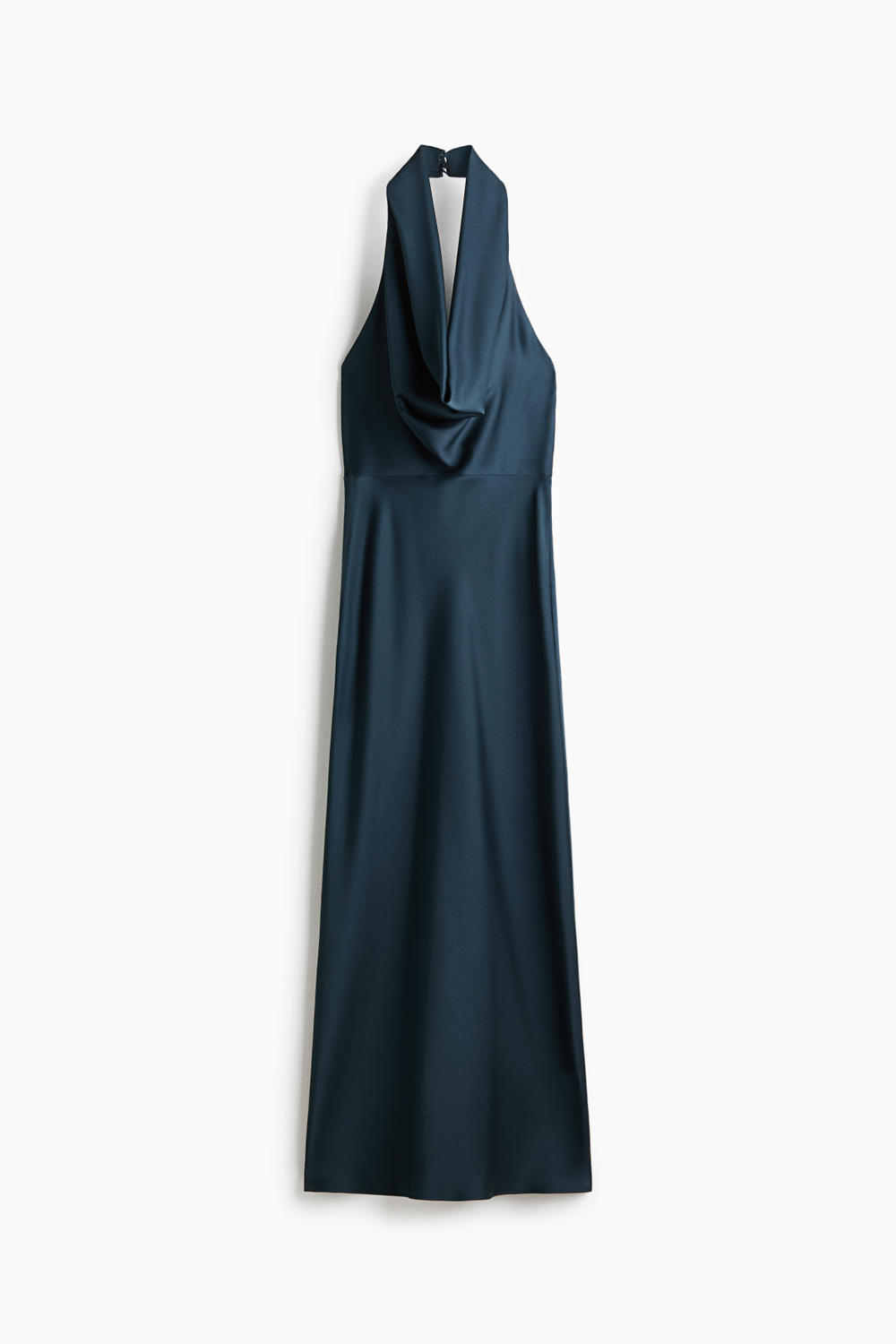 Атласное платье с вырезом-качели — Светло-голубой — H&M 1337767