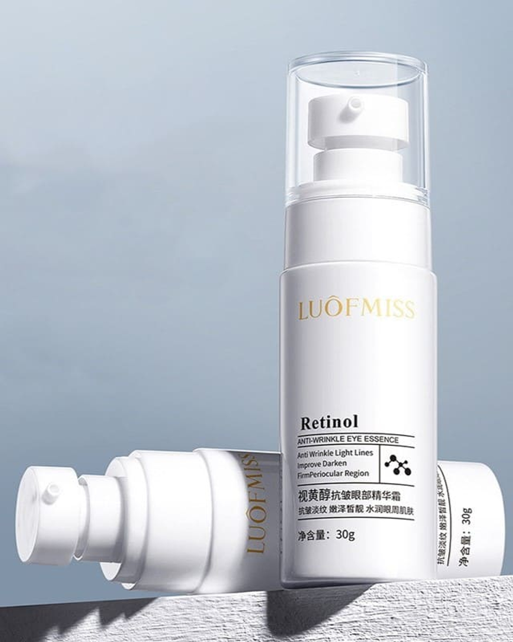 Омолаживающий и ревитализирующий ночной крем для кожи вокруг глаз с ретинолом, 30г