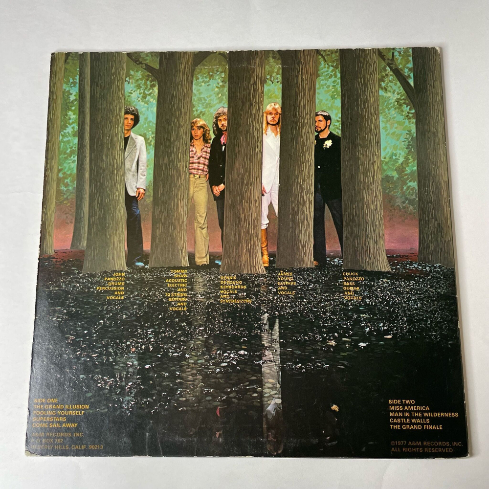 Винтажная виниловая пластинка LP Styx The Grand Illusion (USA 1977) Miss America