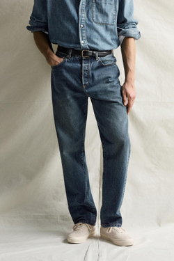ZARA ДЖИНСЫ RELAXED FIT, СИНИЙ