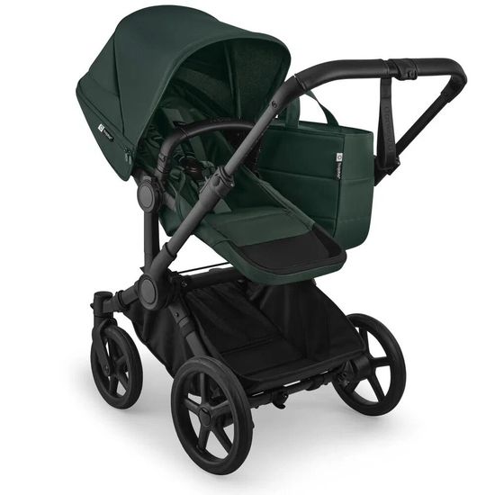 Коляска для двойни Bugaboo Donkey 6 Twin 2 в 1 Black / Fern Green