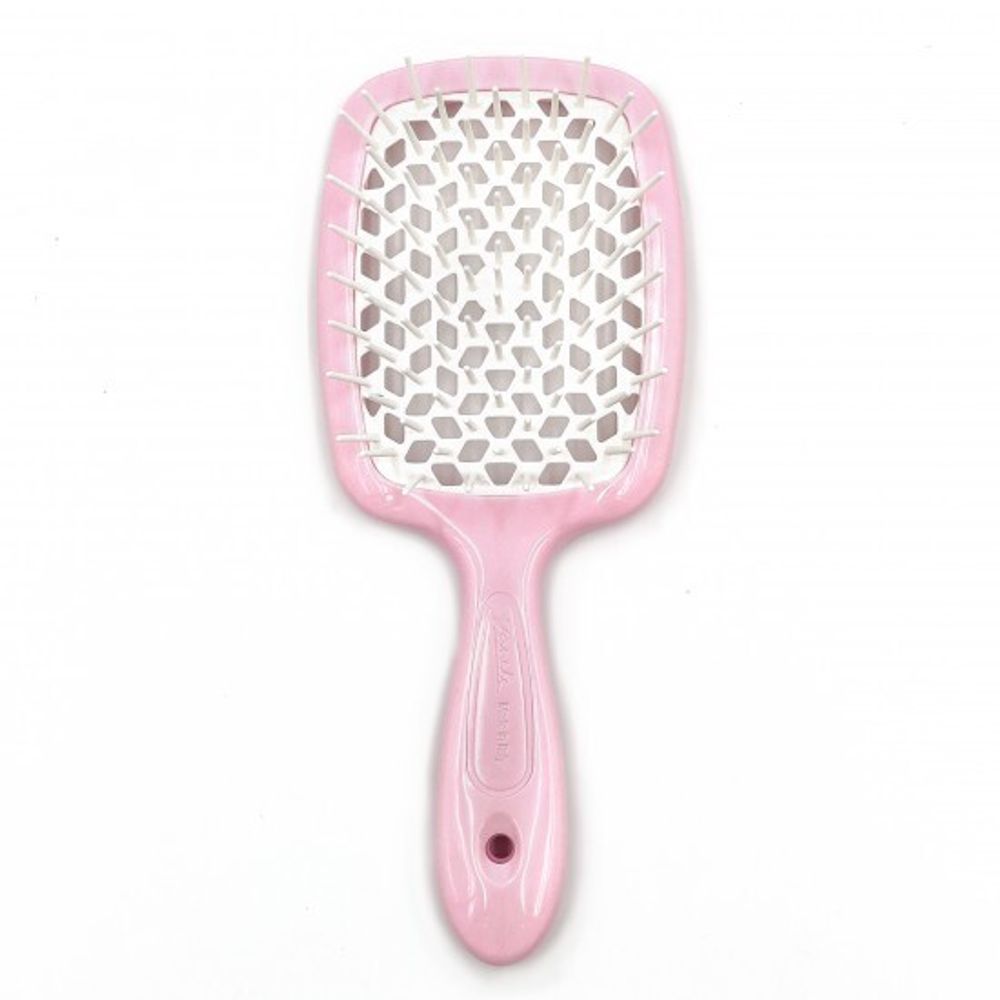 Расческа для волос JANEKE SuperBrush The Original Small мини Нежно-розовый с белым