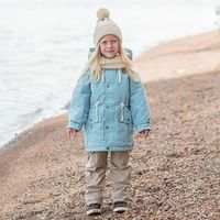 Парка демисезонная на меху "Небесный"