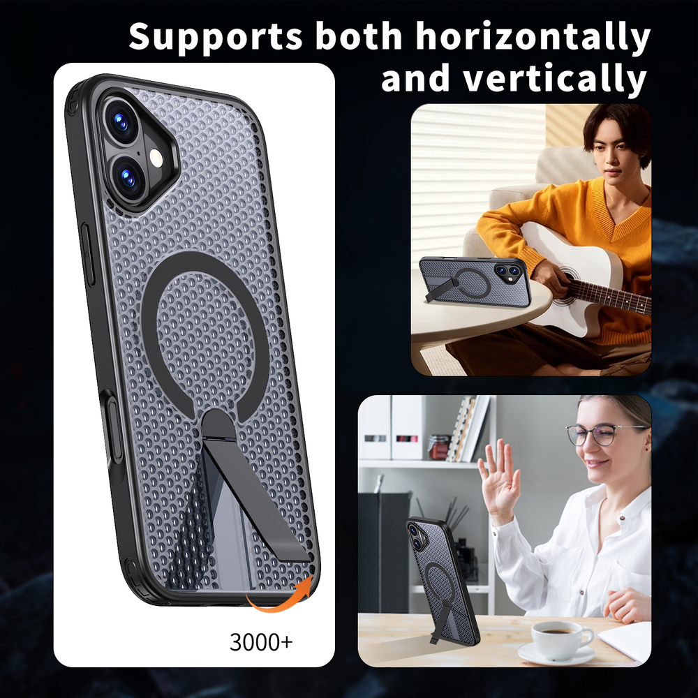 Прозрачный чехол Mesh Pro Magnetic Case для iPhone 16 Plus