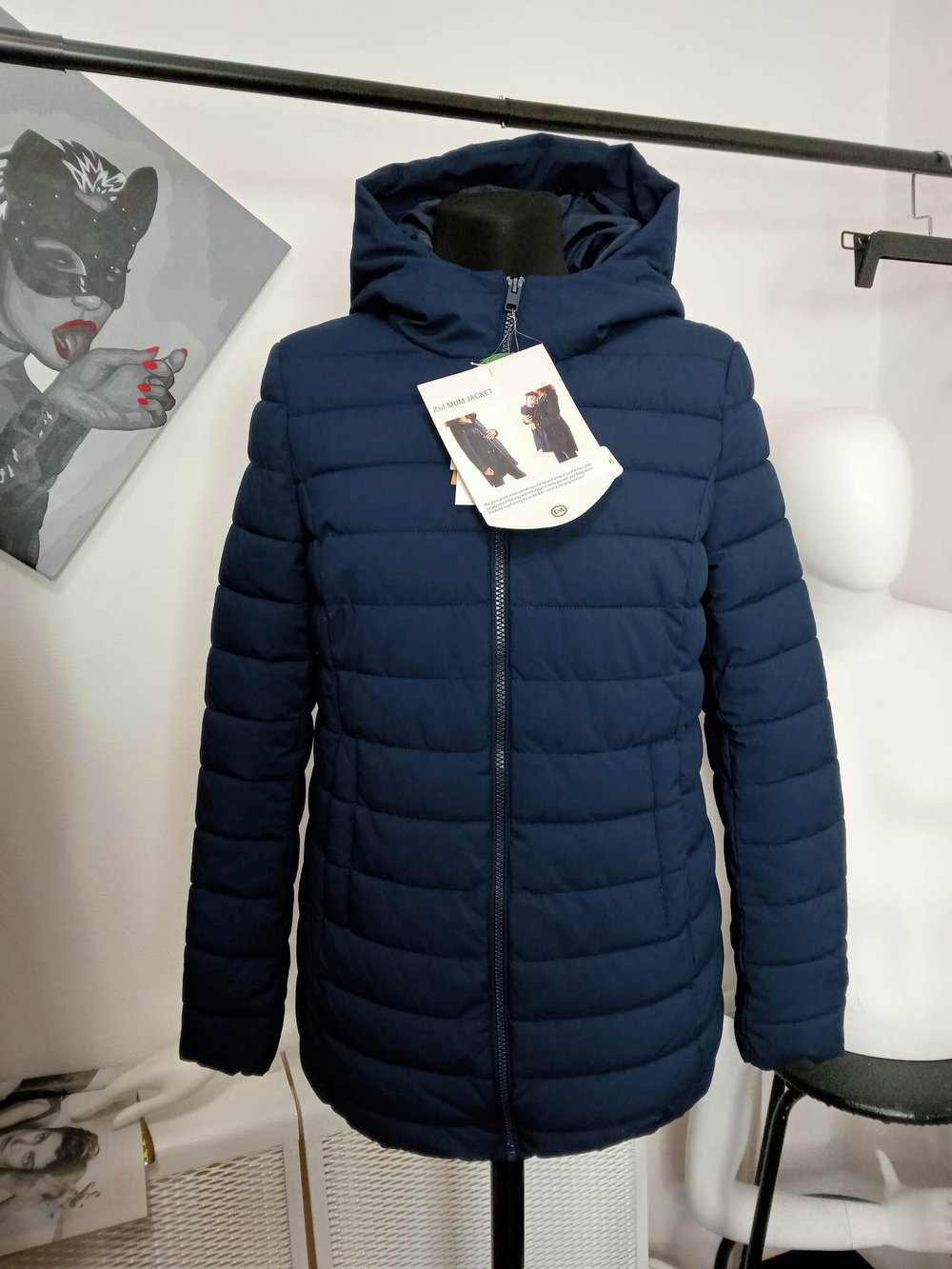 Куртка демисезонная 2 в 1 mum jacket для беременных и мамочек с грудничками. Размер 36 - от 42 до 44/46 русский