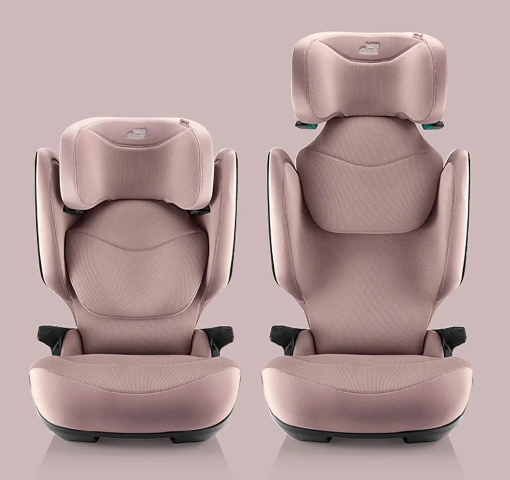 Автокресло 2/3 Britax Roemer KIDFIX PRO M i-SIZE Style Dusty Rose, от 3,5 до 12 лет, 15-36 кг (100 - 150 см), isofix, розовый