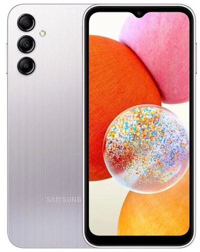 Смартфон Samsung Galaxy A14 4/128 GB, серебристый