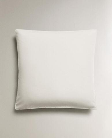 ZARA HOME НАВОЛОЧКА ИЗ ХЛОПКА ПЕРКАЛЬ (300 НИТЕЙ), БЕЛЫЙ