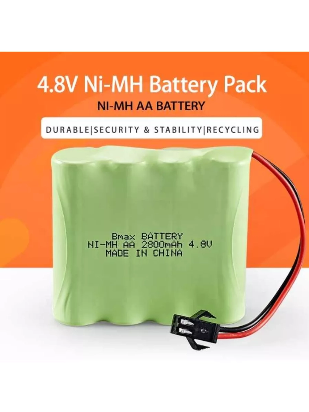 Аккумулятор Ni-Mh (Ni-Cd) 4.8V 2800mAh 2шт
