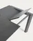 Стол раскладной Atta 120-180x80 см, антрацит, керамика Vulcano Roca