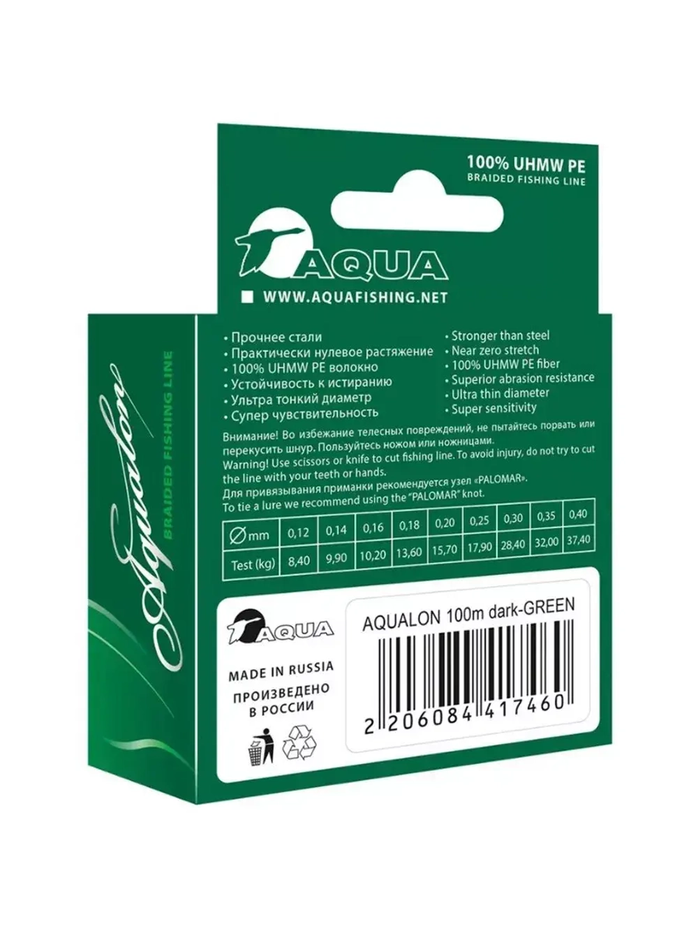 Плетеный шнур для рыбалки lon Black 0,12mm 100m