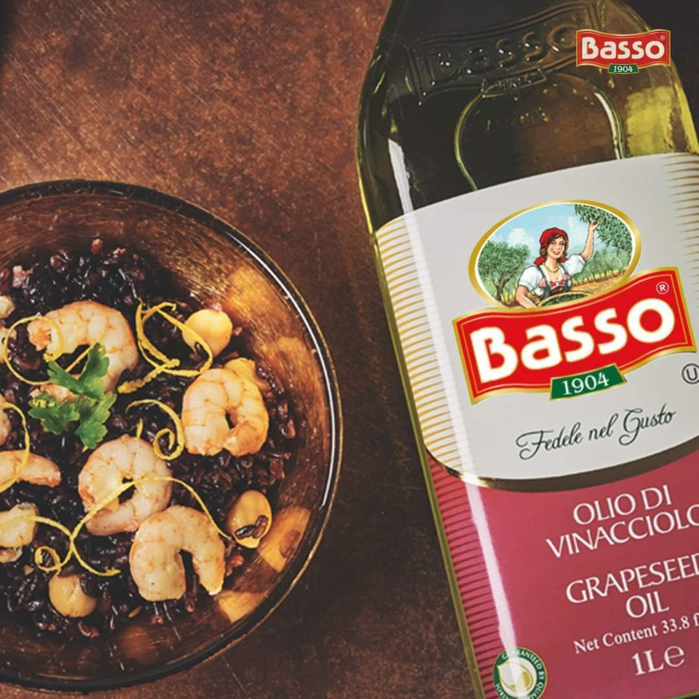 Масло виноградных косточек BASSO рафинированное 0,75 л Италия
