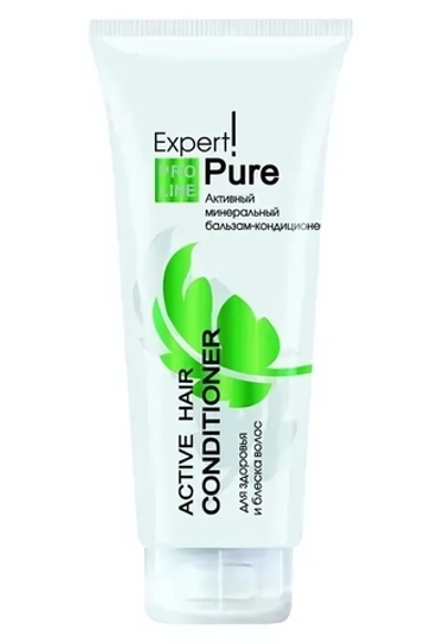 Бальзам для волос кондиционер EXPERT PURE Активный минеральный с морским шелком 200 мл.