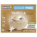 Simply Desserts, Натуральный пудинг быстрого приготовления, ваниль, 48 г (1,7 унции)