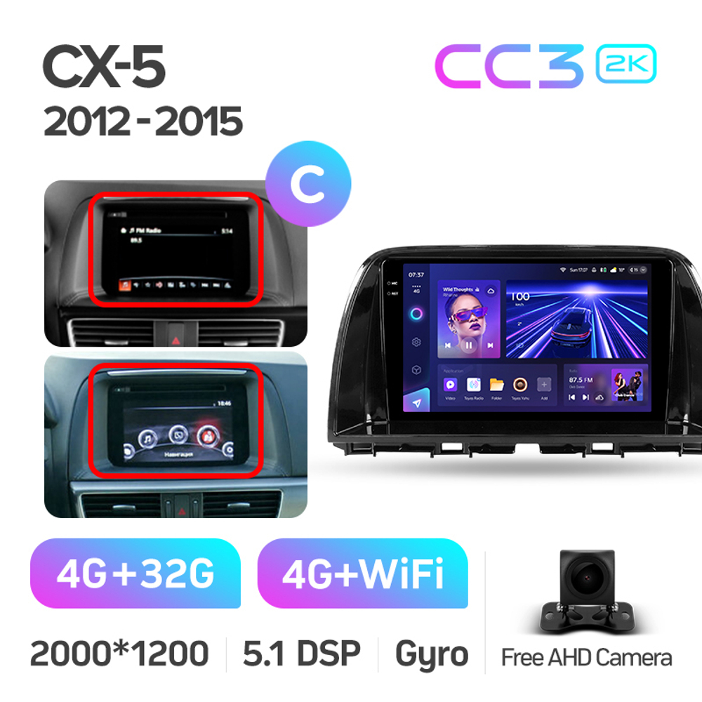 Teyes CC3 2K 9"для Mazda CX-5 2012-2015