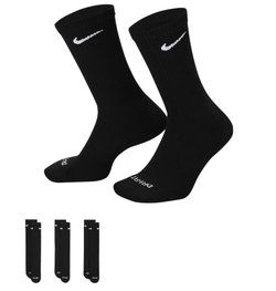 Теннисные носки Nike Everyday Plus Cushioned Training Crew Socks 3P - черный