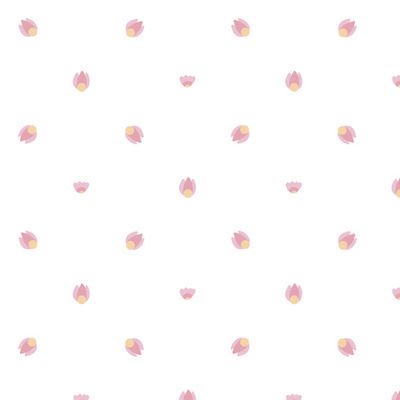 Мелкие цветочки на белом