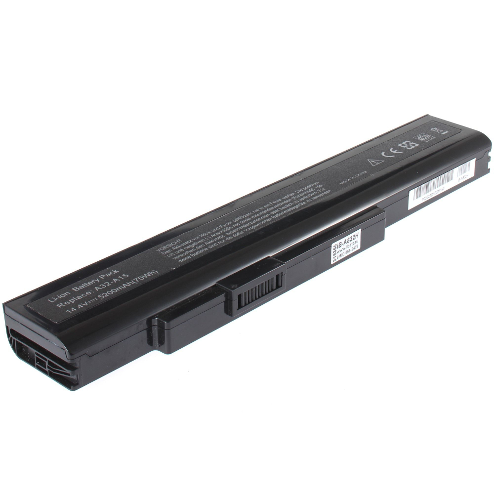 Аккумуляторная батарея iBatt 5200 mAh для ноутбука DNS A32-A15, A41-A15, A42-A15 (14.8V)