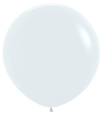 Шар 24" Белый, Пастель / White 005 Sp