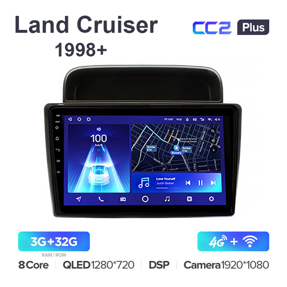 Teyes CC2 Plus 9"для Toyota Land Cruiser 1998+