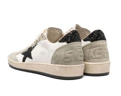 Women’s Ball Star in Nappa and Suede with Black Glitter Star and Heel Tab