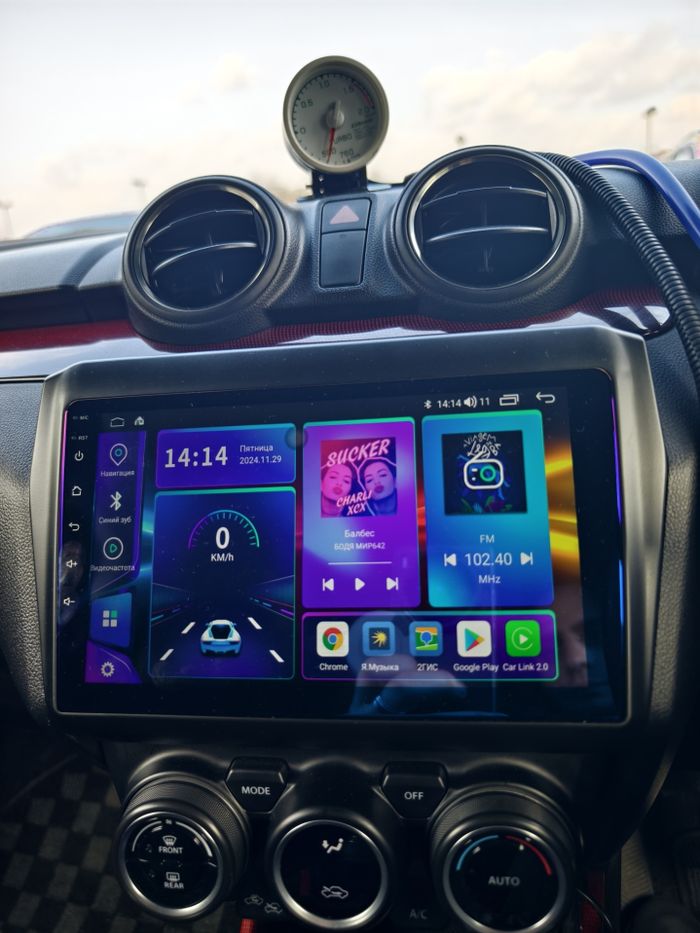 Магнитола для Suzuki Swift 5 2016-2023 (рамка матовая 9) - Teyes CC2 PLUS монитор 9" QLED, Android 10, Быстрая, SIM-слот