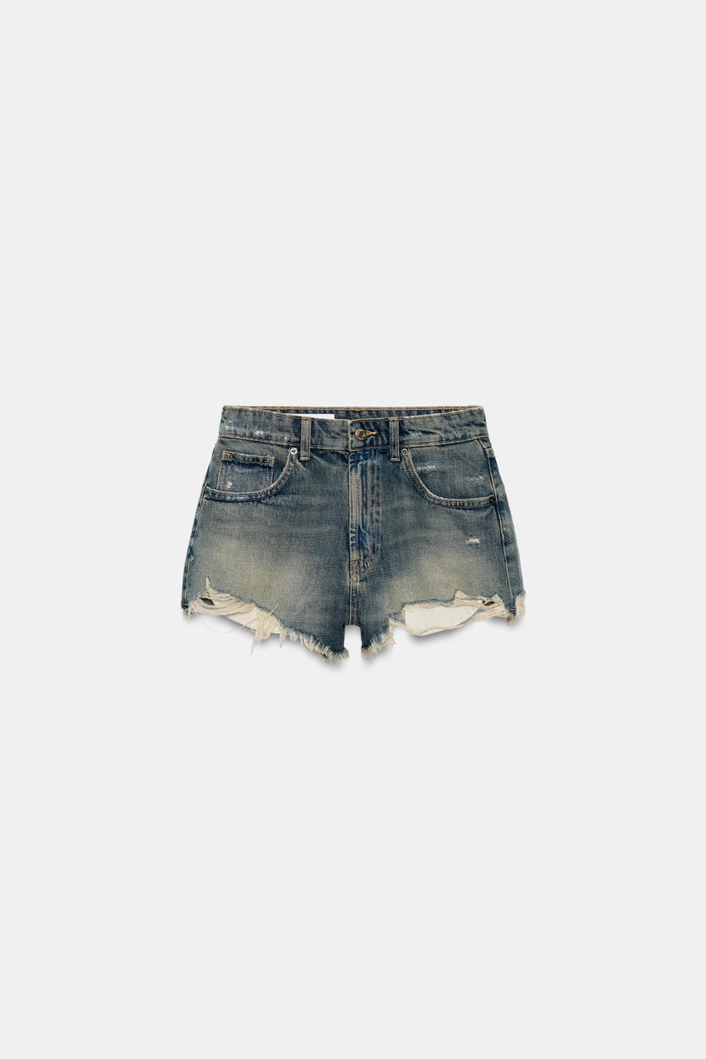 ДЖИНСОВЫЕ ШОРТЫ TRF С ВЫСОКОЙ ПОСАДКОЙ — ZARA
