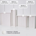 Поднос, 38х28х7, Флоутард, столик для завтрака в постель, для кухни, состаренный серый
