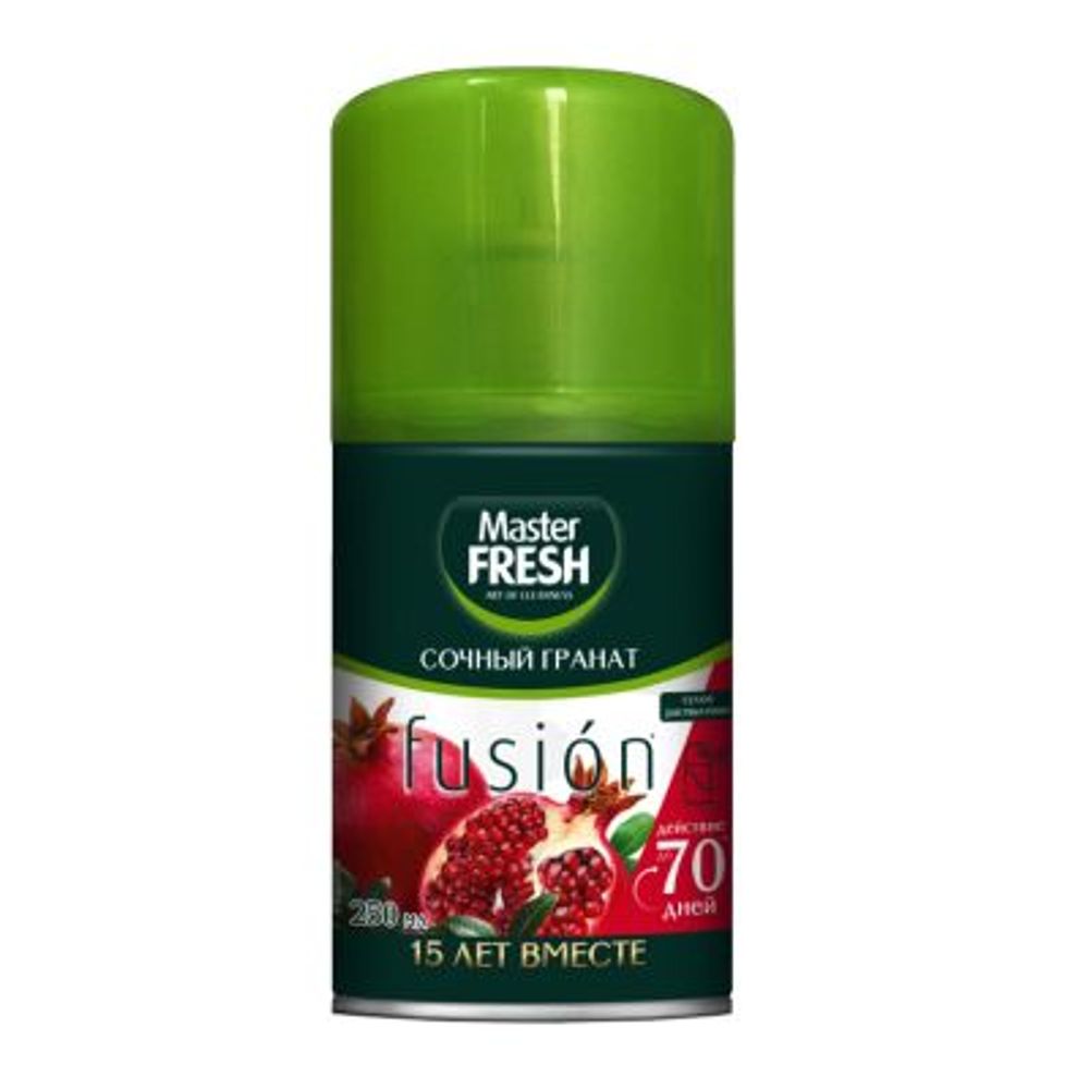Master FRESH Освежитель воздуха сменный баллон Сочный гранат 250 мл