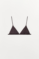БЮСТГАЛЬТЕР С ТРЕУГОЛЬНЫМИ ЧАШКАМИ ИЗ РЕЛЬЕФНОЙ ТКАНИ — ZARA