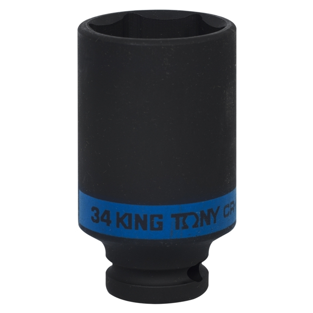 Головка торцевая ударная глубокая шестигранная 1/2", 34 мм KING TONY 443534M