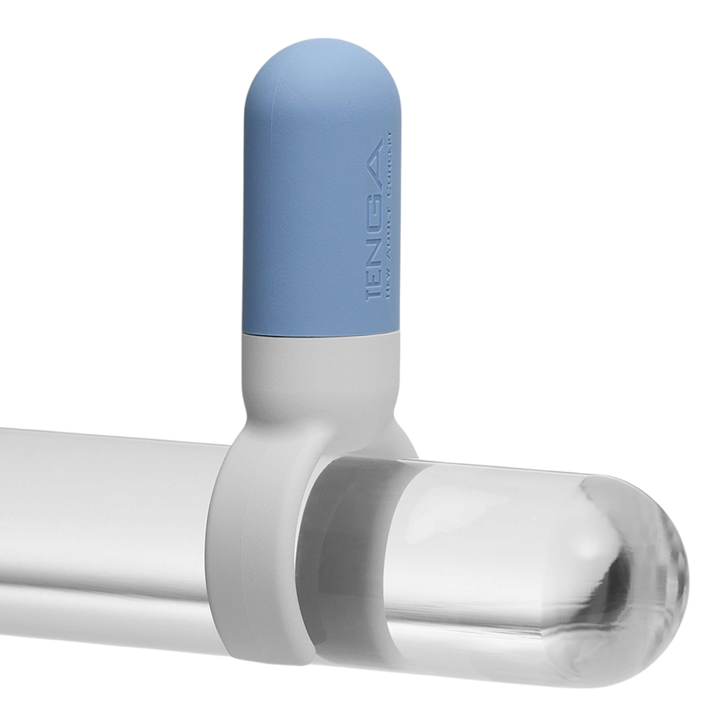 Голубое эрекционное виброкольцо Tenga SVR One Penis Ring Smart Vibe Blue VRO-001
