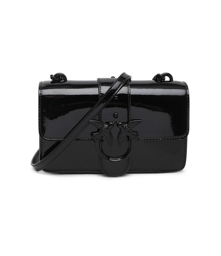 Кожаная сумка через плечо LOVE ONE MINI CL Pinko - черный(100059 A1JD) Кожаная сумка через плечо LOVE ONE MINI CL Pinko - черный(100059 A1JD)