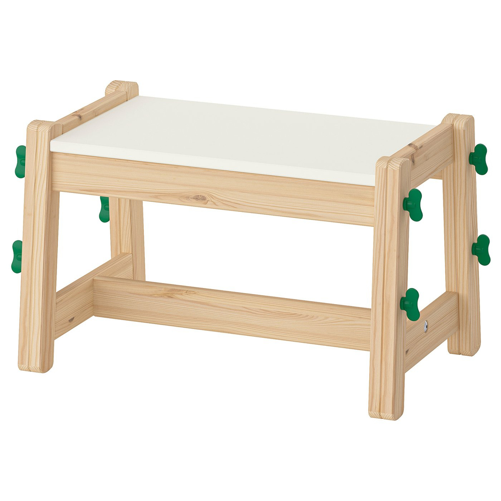 IKEA FLISAT  (ИКЕА ФЛИСАТ)  -  Скамья детская - регулировка высоты/зелёная