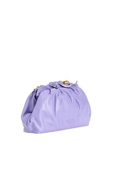 MINI CHAIN CLUTCH BAG FRAIMED - lilla