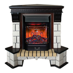 Каминокомплект Real Flame Stone Corner AO с очагом Majestic Lux Black RC (угловой)