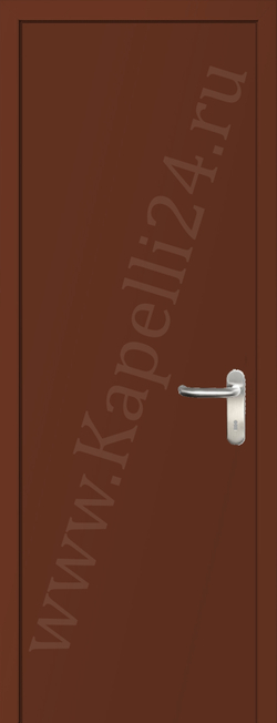Дверь влагостойкая пластиковая KAPELLI multicolor ДГ RAL 8029 Жемчужно-медный + коробка