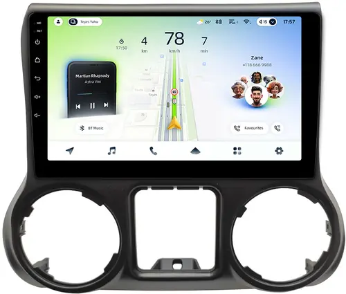 Магнитола для Jeep Wrangler 3 2014-2018 - Teyes CC4L монитор 10.1" IPS, Android 14, Быстрая, Snapdragon 662, CarPlay, 4G SIM-слот