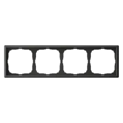 Рамка пластиковая на 4 поста универсальная Systeme Electric ArtGallery Базальт GAL001404
