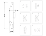 Светильник настенный TN5152/2 BK черный E27/2 max 40W 80*80*120