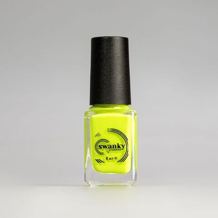 Swanky Stamping Лак для стемпинга S18 неоново-желтый, 6мл