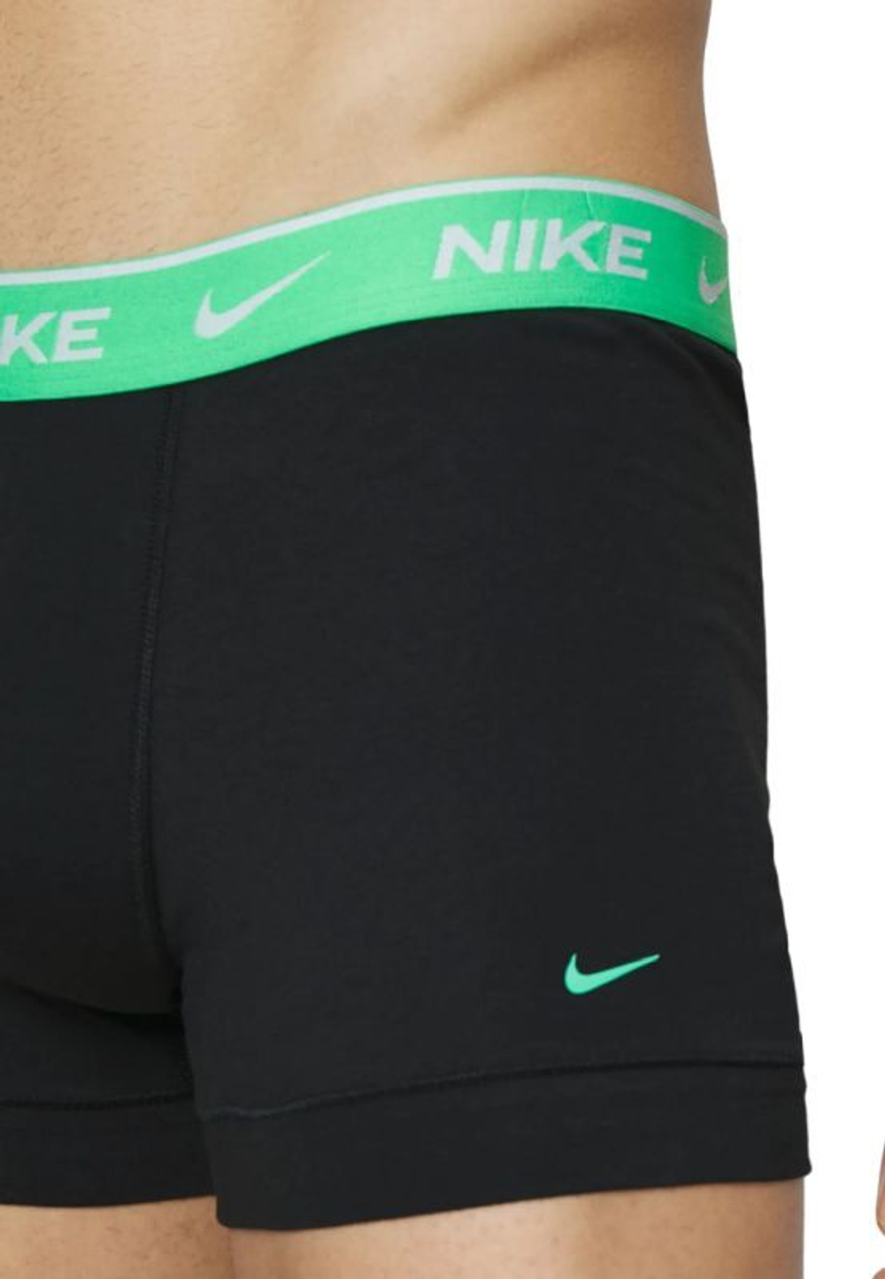 Мужские спортивные боксеры Nike Everyday Cotton Stretch Trunk 3P - черный