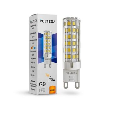 Светодиодная лампа Simple Capsule 7W 3000K G9 (7187) VG9-K3G9warm7W Voltega