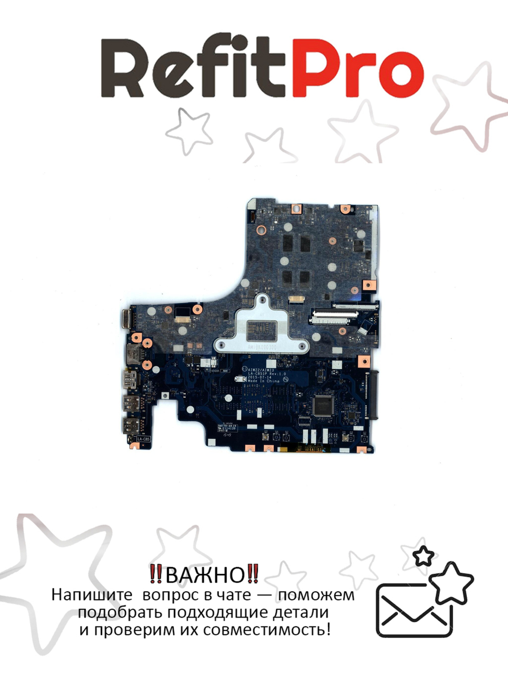 Материнская плата для ноутбука Lenovo ideapad 500-15ISK Intel core I3-6100 NOK Radeon R7 M360 4G NBL N3D (5B20K34592), оригинал