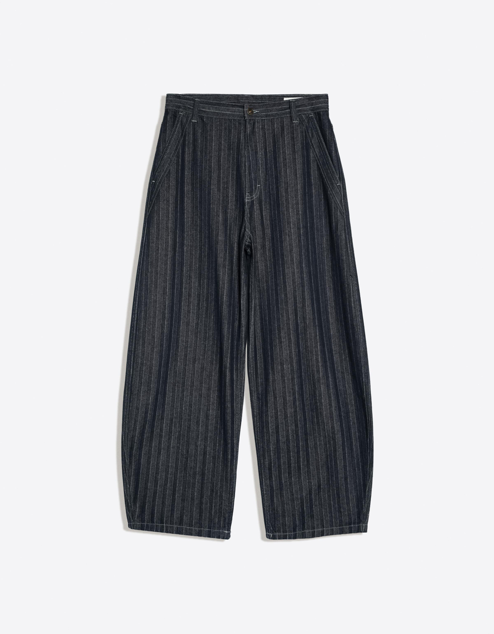 Мужские джинсы baggy fit с фактурой в полоску - BERSHKA