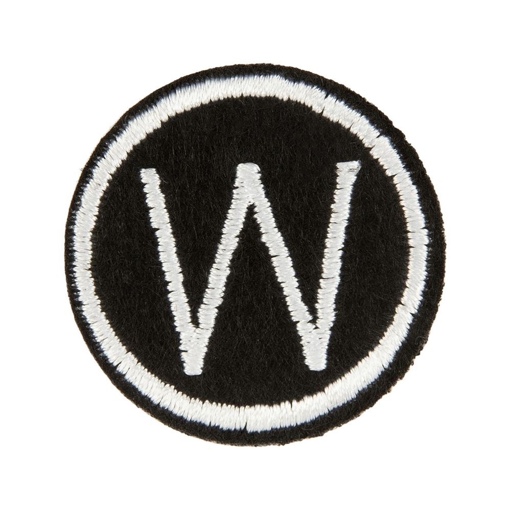 Аппликация термоклеевая "W" 3.3х3.3 см, L №34/5, 5 шт, L221, Gamma