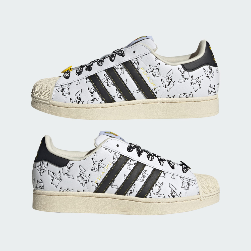 Adidas Кроссовки Pokémon Superstar II, белый/черный