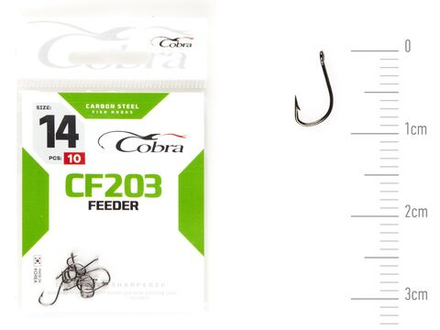 Крючки Cobra FEEDER SPECIALIST, размер №14, упаковка 10 шт.