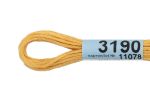 Мулине Gamma 100% хлопок, цв.3190 гр.желтый, 24 мотка по 8 метров