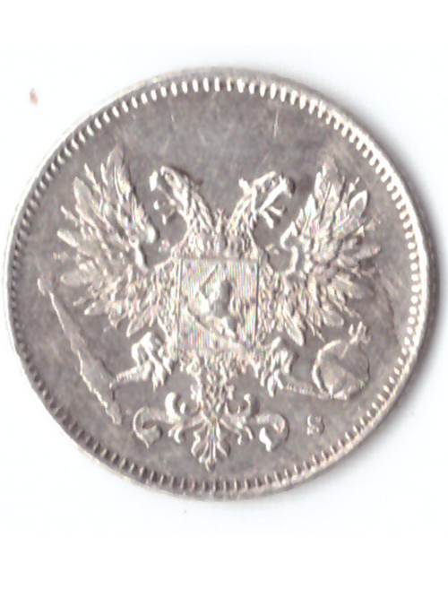 25 пенни 1917 S Россия для Финляндии XF (без короны)